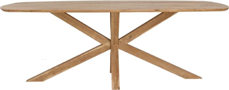 Tower Living Eettafel Crotone Deens ovaal acacia 260 cm Naturel