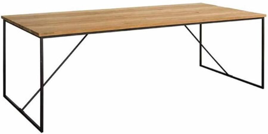 Tower Living Eettafel Felino rechthoekig teakhout 200x100 cm Naturel