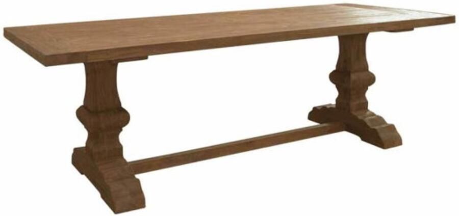 Tower Living Eettafel Le Mans teakhout kloosterpoot 200x100 cm