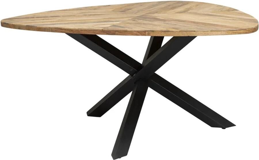 Tower Living eettafel Trivero 150x150x78 cm natural mangohout