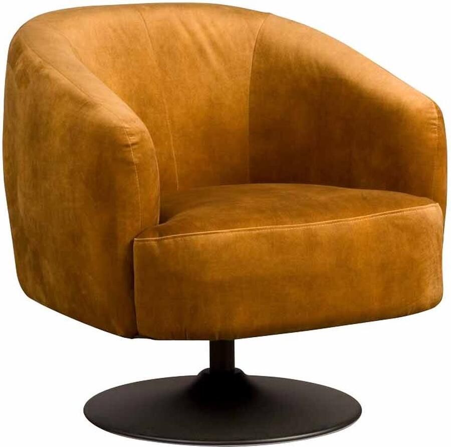 Tower Living fauteuil Barga draaibaar met arm goud