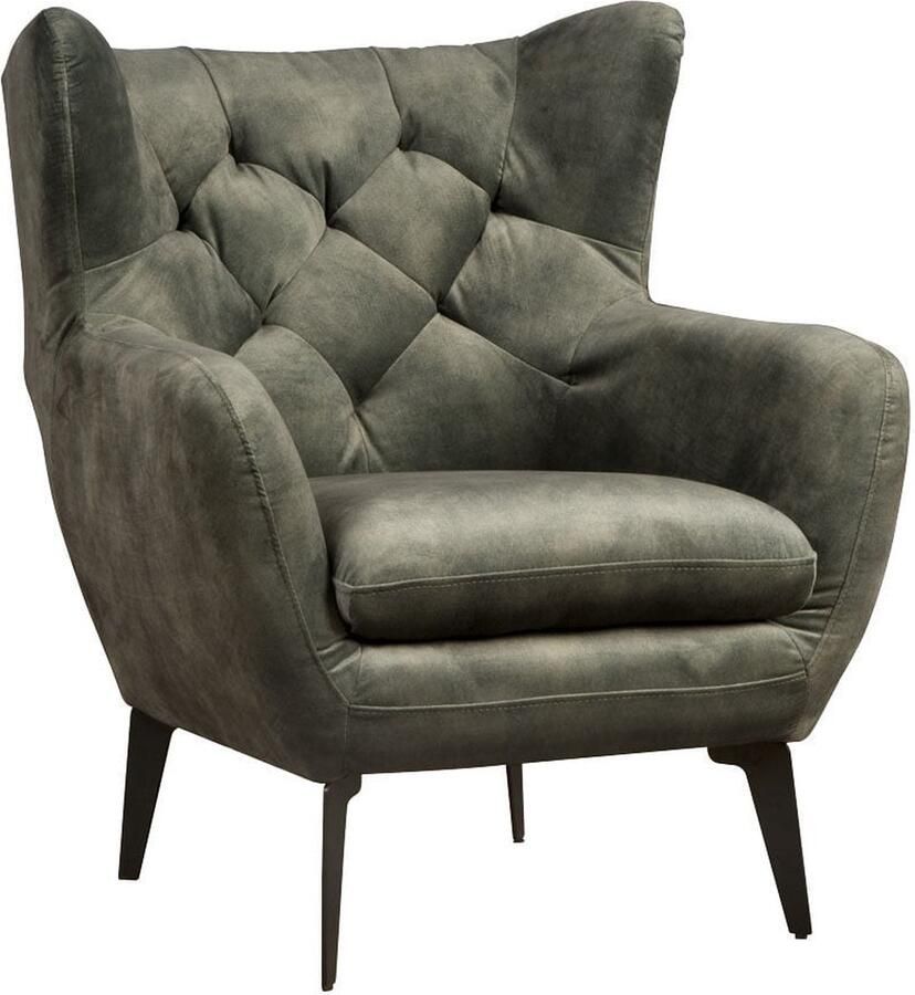 Tower Living fauteuil Bomba met arm donkergroen