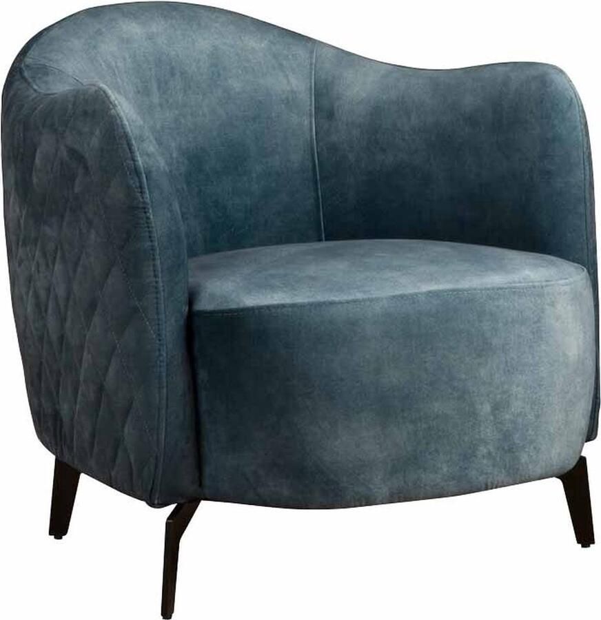 Tower Living fauteuil Bondo met arm blauw