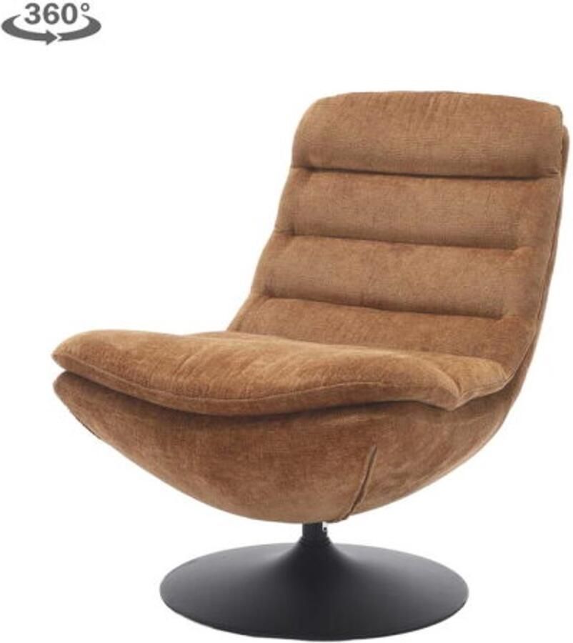 Tower Living Marano Fauteuil Harmony 56 caramel brown (draaibaar)