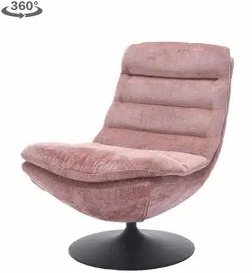 Tower Living fauteuil Marano draaibaar roze