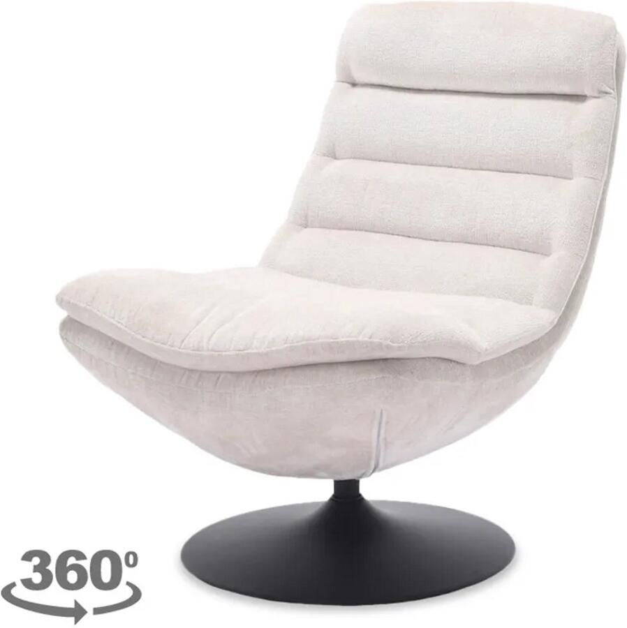 Tower Living fauteuil Marano draaibaar wit