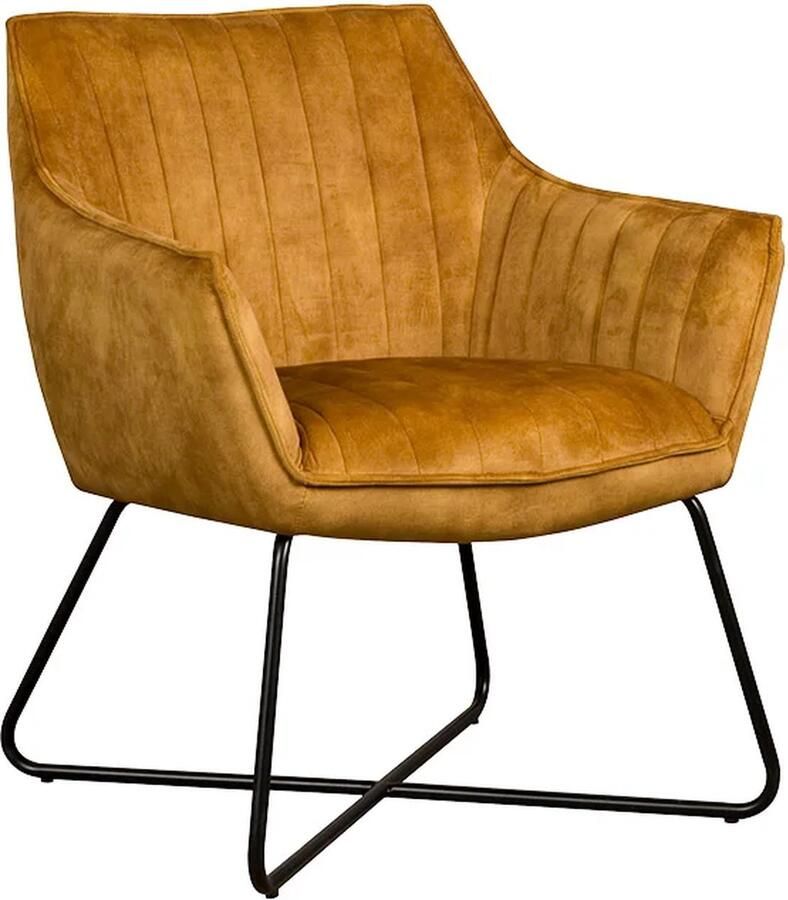 Tower Living fauteuil Monte met arm geel