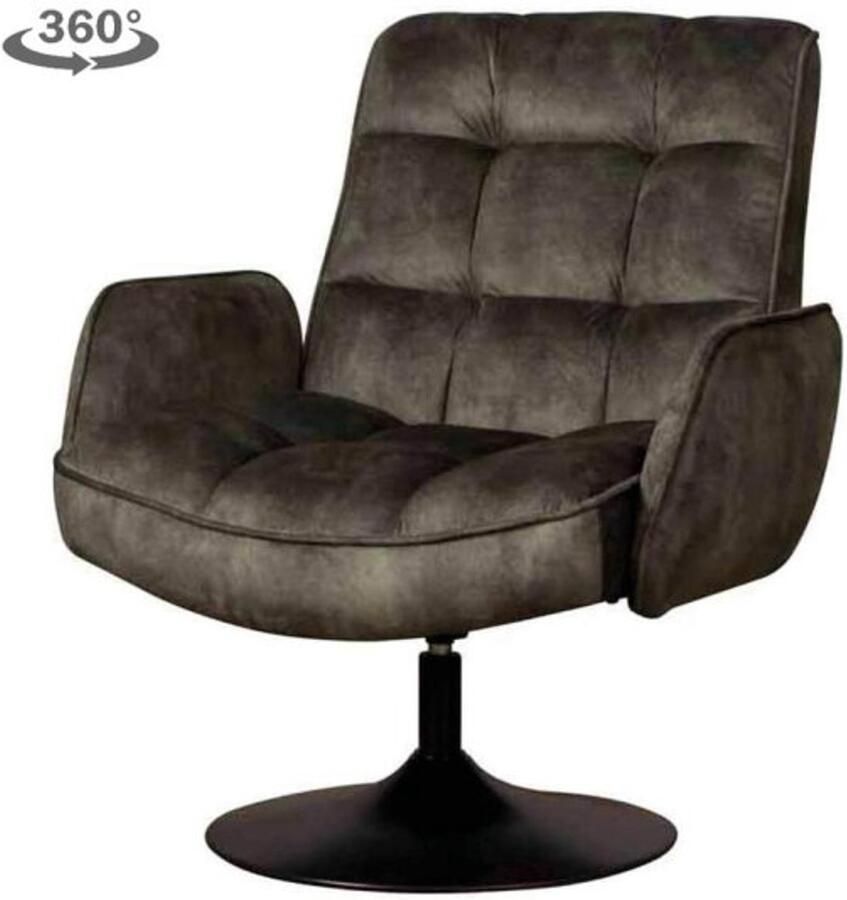 Tower Living Tropea Fauteuil Adore dark green 17 (draaibaar)