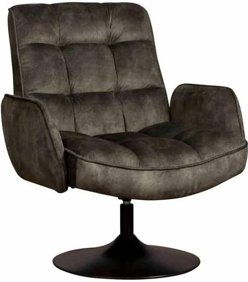 Tower Living fauteuil Tropea draaibaar met arm donkergroen