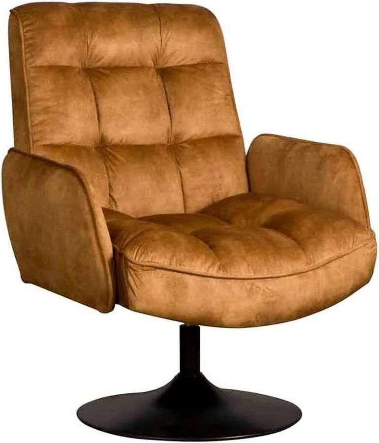 Tower Living fauteuil Tropea draaibaar met arm geel