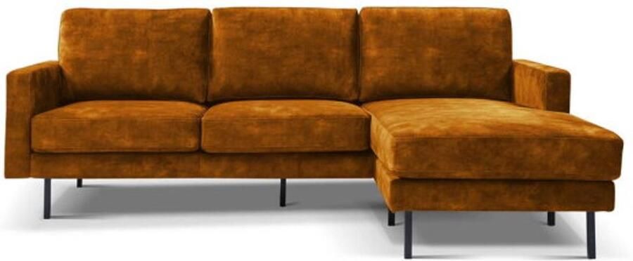 Tower Living Hoekbank Cambridge 2 5-zits met Chaise Longue – Adore stof Oker