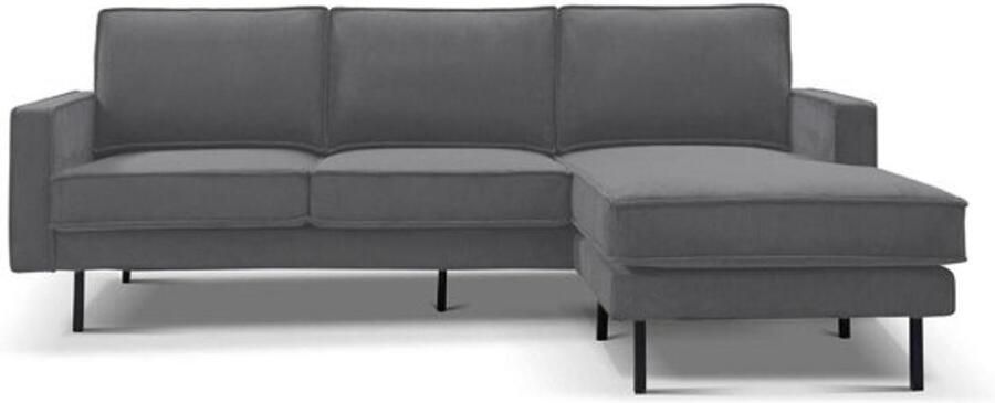 Tower Living Hoekbank Derby 2 5-zits + Chaise Longue Links rechts Lara 026 Dusty Grey