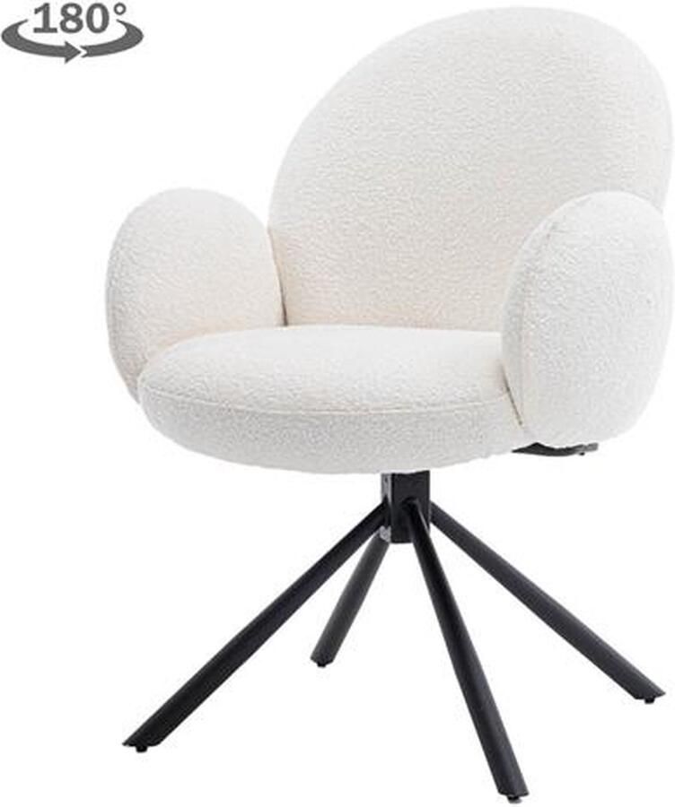 AnLi Style Anli-Style Tower living Imola swivel armchair White