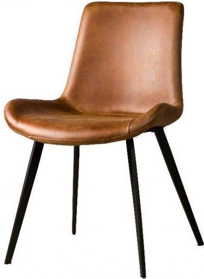 Tower Living Industriële eetkamerstoelen Bright Almeria Lichtbruin