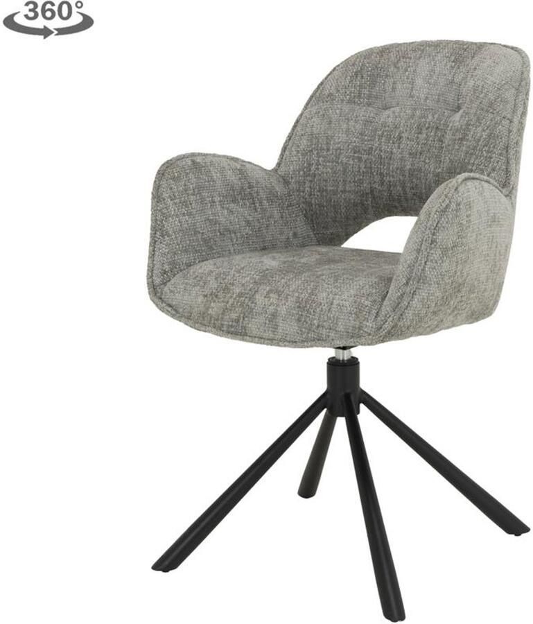 Tower Living Isola Armstoel silver (draaibaar)