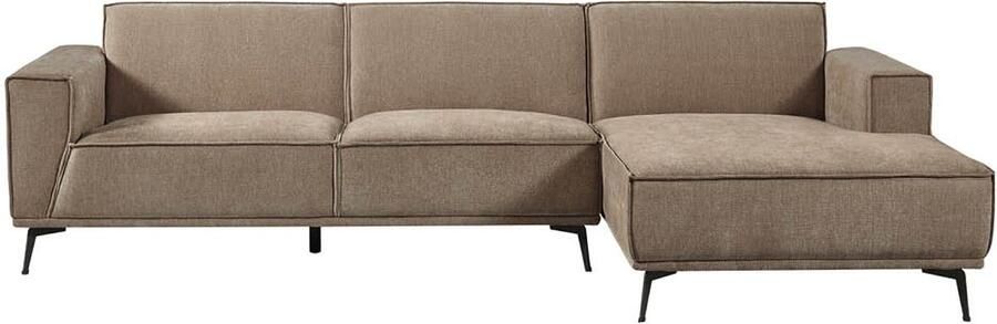 Tower Living Leeds 2 5-seater AL + Chaise Lounge R Moss Grey