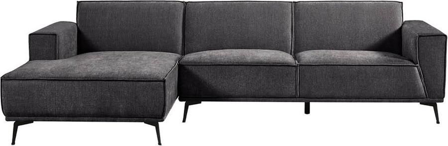 Tower Living Leeds 2 5-seater AR + Chaise Lounge L Black Blue