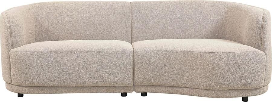 AnLi Style Anli-Style Tower living Leicester Bench Round Right 2 4 Ivory