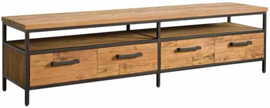 Tower Living Tv meubel Livorno 180 cm 4 laden Teak