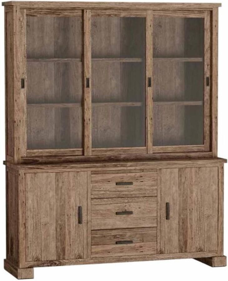 Tower Living Buffetkast Lorenzo met 5 deuren en 3 laden Oud Teak