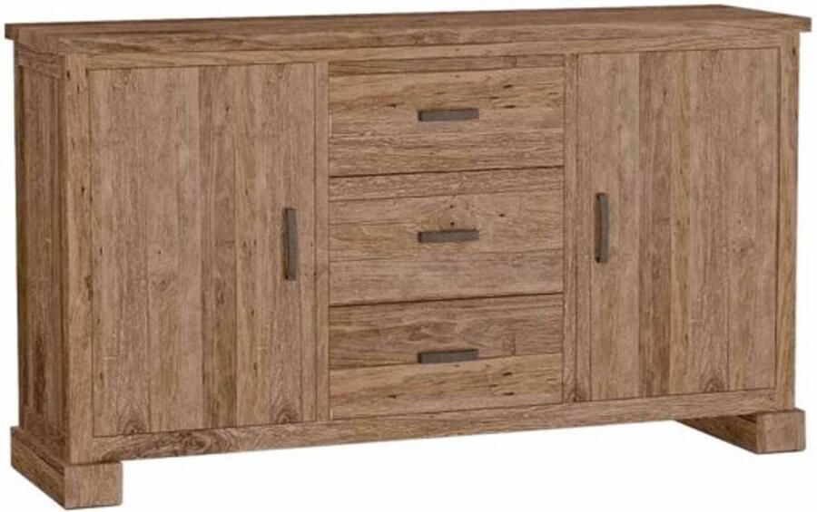 Tower Living Dressoir Lorenzo met 2 deuren en 3 laden Oud Teak