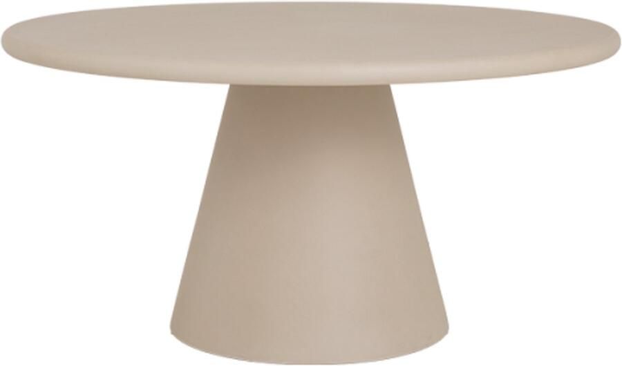 Tower Living Mello Eettafel rond beton ciré 130 cm Beige