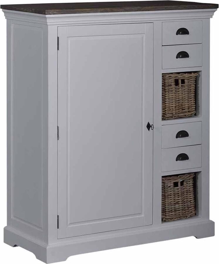 Tower Living Napoli Cabinet 1 drs. 4 drws