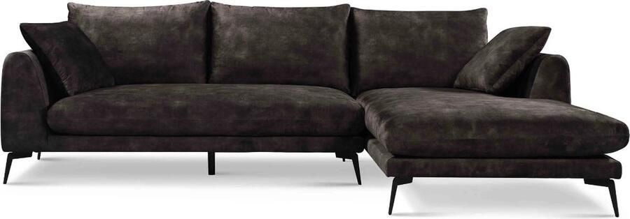 AnLi Style Tower living nottingham 2 5-al + chaise r adore 029 anthracite grey