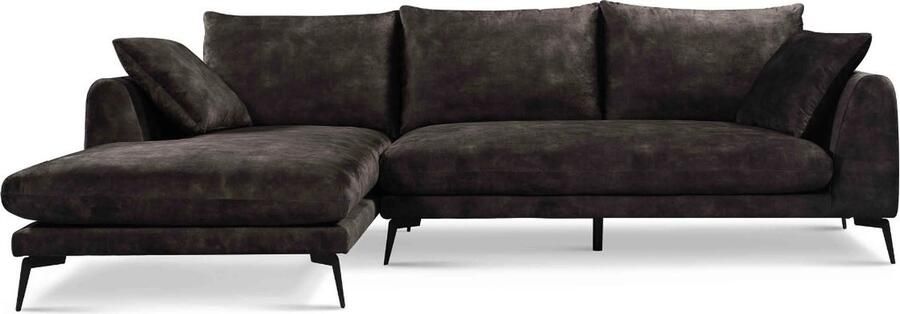 Tower Living nottingham 2 5-ar + chaise l adore 029 anthracite grey