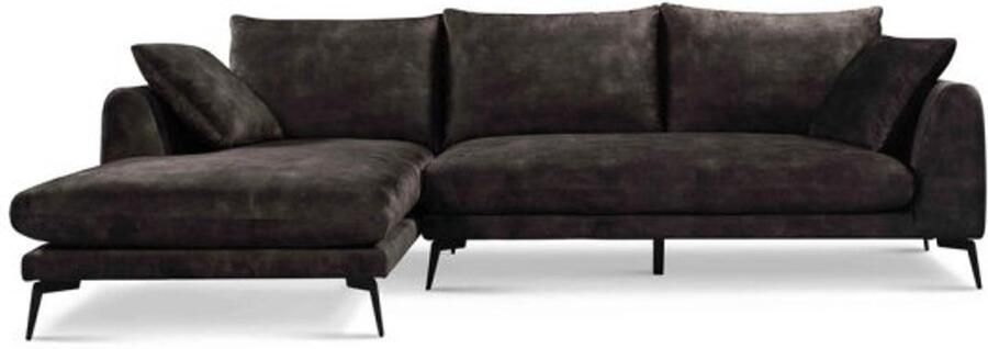 Tower Living Nottingham 2 5-AR + Chaise L Adore 029 Anthracite Grey