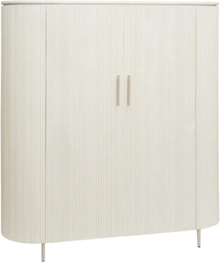 Tower Living Opbergkast Corbetta halfhoog 145x45x135 cm Wit