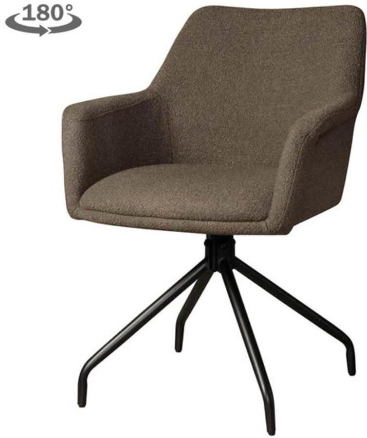 Tower Living Ortana Armstoel Alpine dark brown 18 (draaibaar)