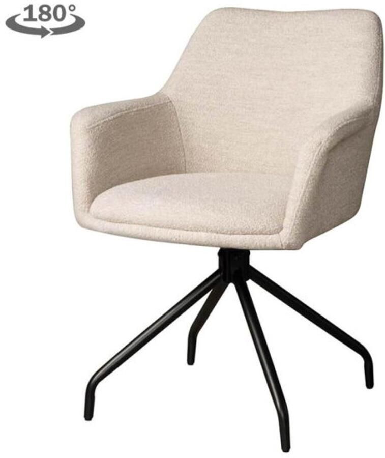 Tower Living Ortana Armstoel Alpine naturel 01 (draaibaar)