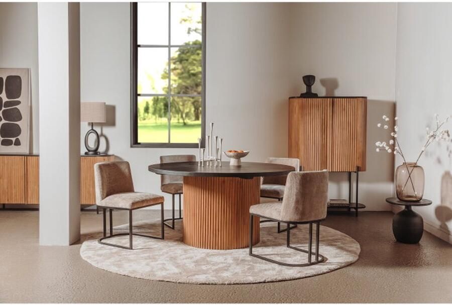 Tower Living Eettafel Palazzo rond teakhout 130 cm - Foto 2