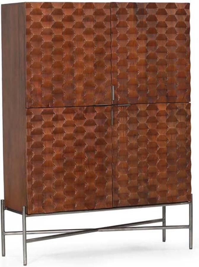 Tower Living opbergkast Paola 130x45x180 cm mangohout