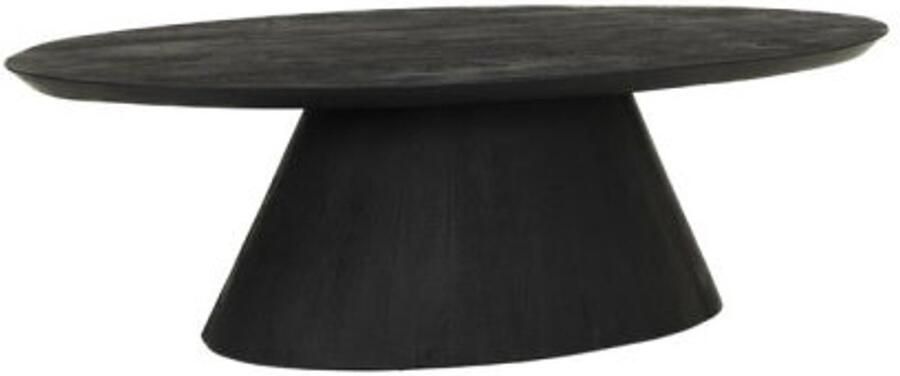 Tower Living Salontafel Premana ovaal zwart 135 cm