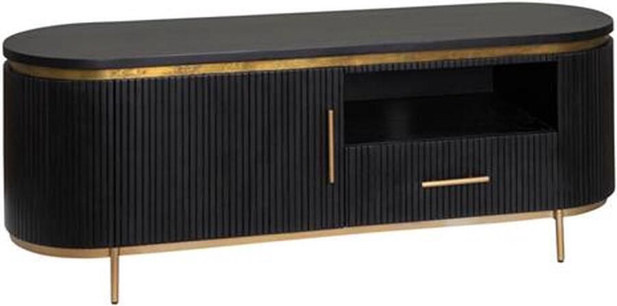 Tower Living Rivello TV cabinet 1 dr. 1 drw. open niche 150x45x55