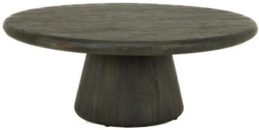 Tower Living Salontafel Asti rond mangohout 90 cm Olijfbruin