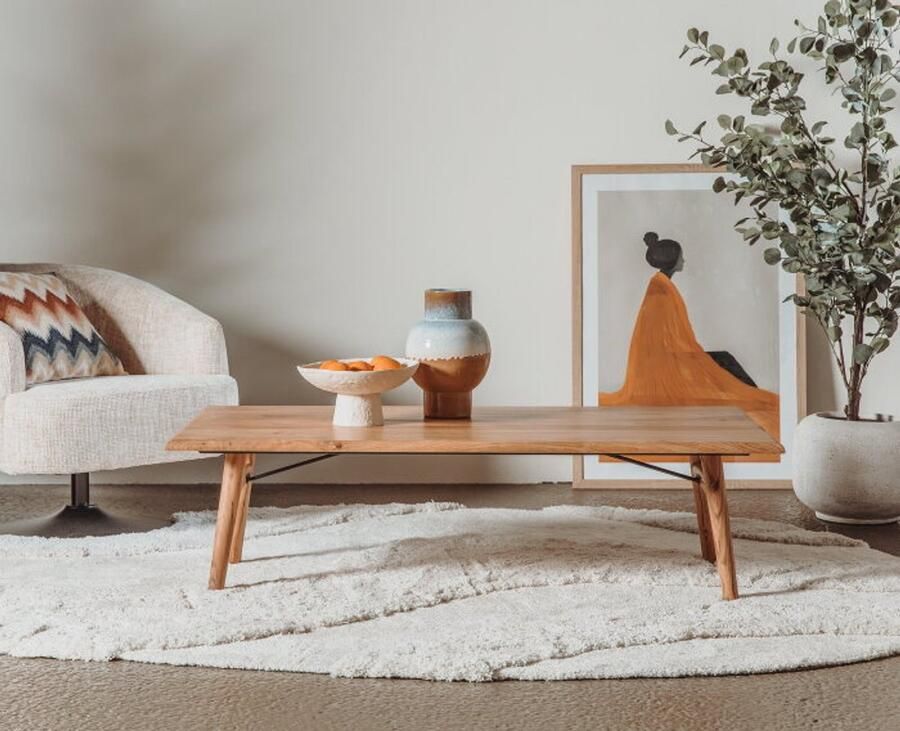 Tower Living Salontafel Aura acaciahout 140x70 cm Naturel
