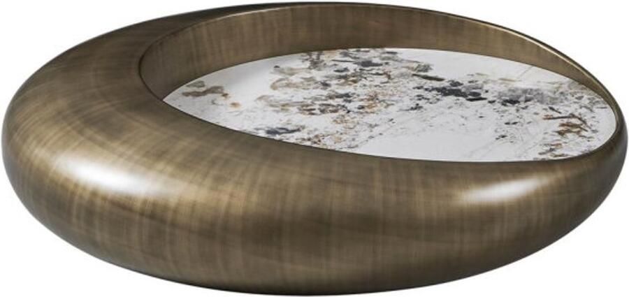 Tower Living Salontafel Castello keramiek 100 cm Goud