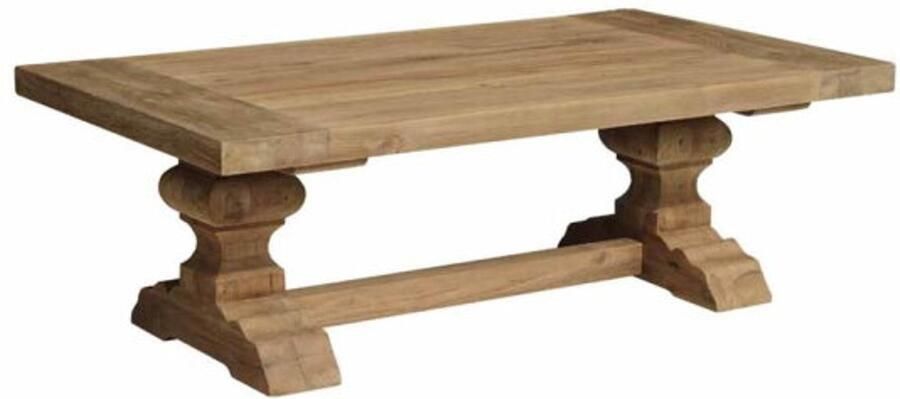 Tower Living Salontafel Le Mans teakhout kloosterpoot 135x75 cm