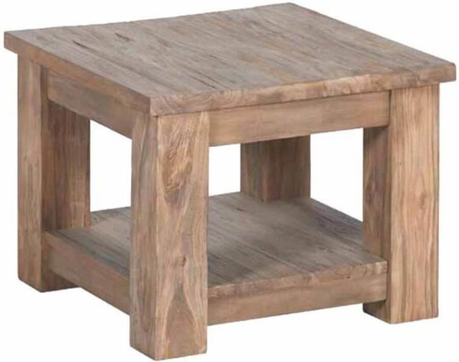 Tower Living Salontafel Lorenzo teakhout 100x100 cm Landelijk