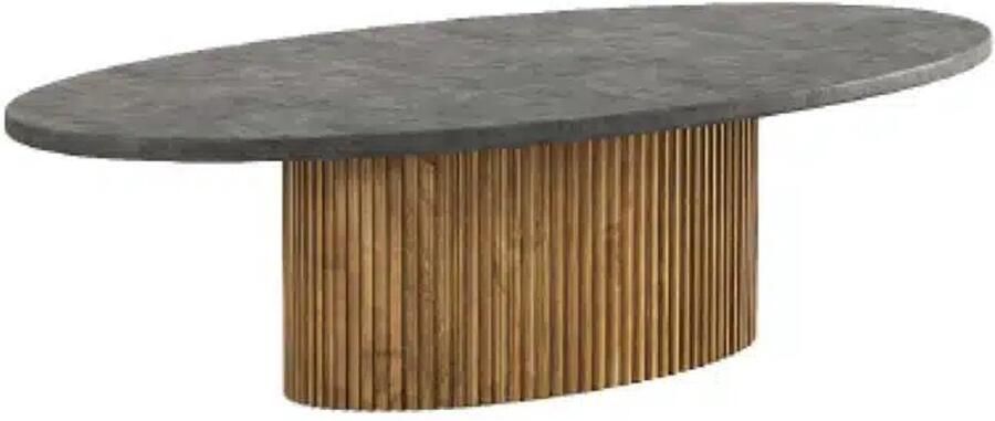 Tower Living salontafel Palazzo ovaal 130x75x40 cm teak