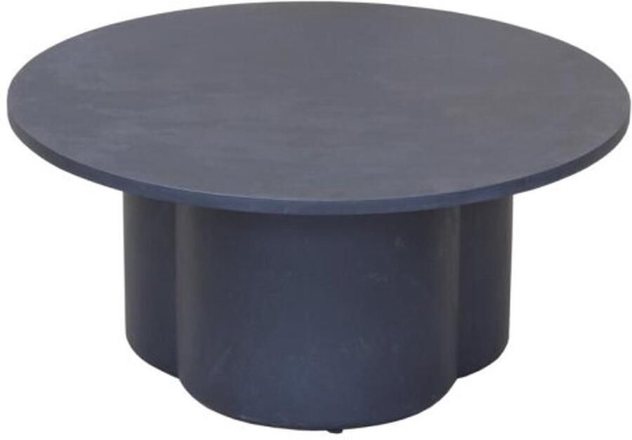 Tower Living Salontafel Palazzo rond teakhout 82 5 cm zwart