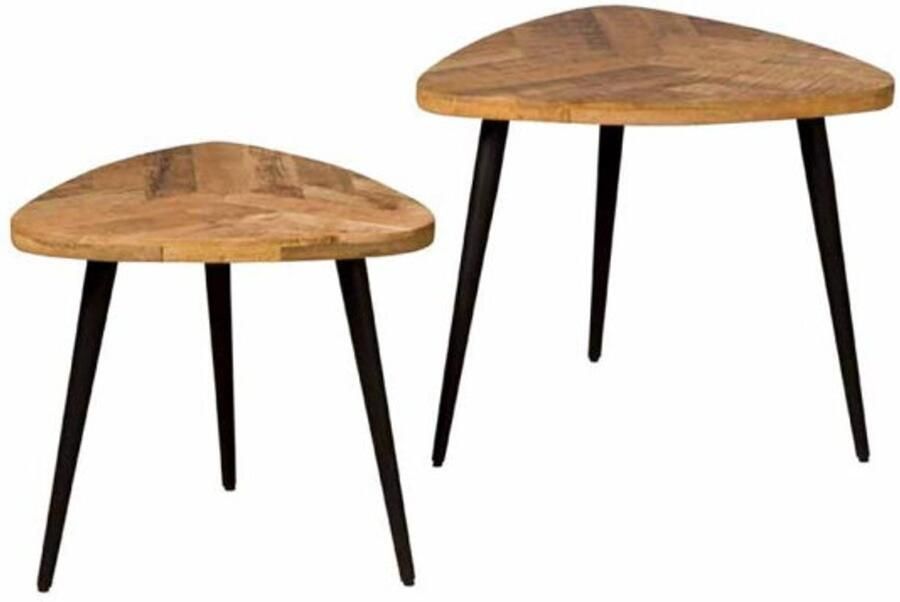 Tower Living Salontafelset Viola driehoek naturel