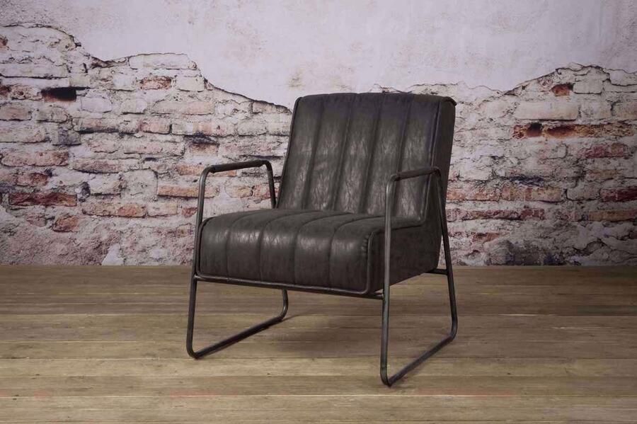 Tower Living Santo Fauteuil 81 cm Antraciet Stof