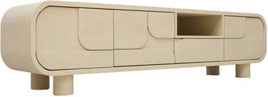 Tower Living tv meubel Alviano 180x40x45 cm hout stone finish