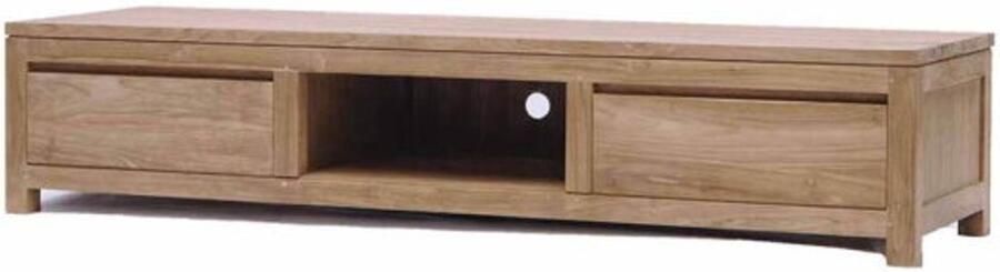 Tower Living Tv meubel Corona met 2 laden en 1 open vak Teak