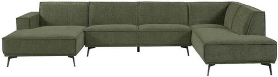 Tower Living U-bank Leeds Chaise L 2 5 Ottoman R City 355 Bottle Green