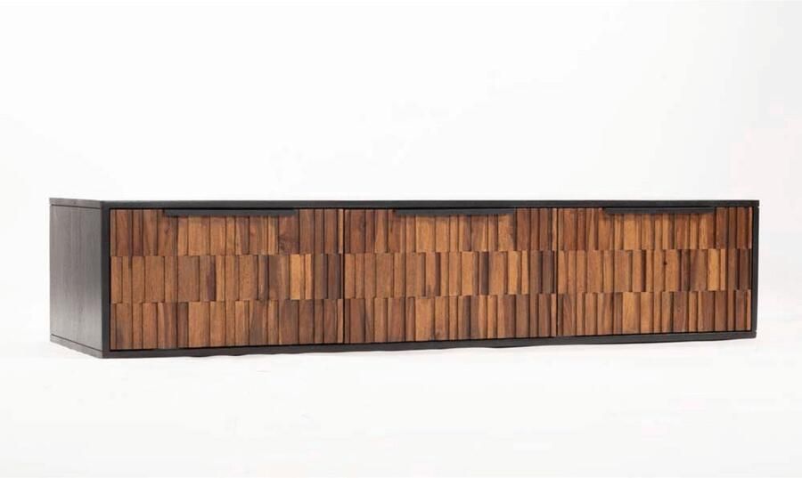 Tower Living zwevend tv meubel Dimaro 145x45x30 cm mangohout